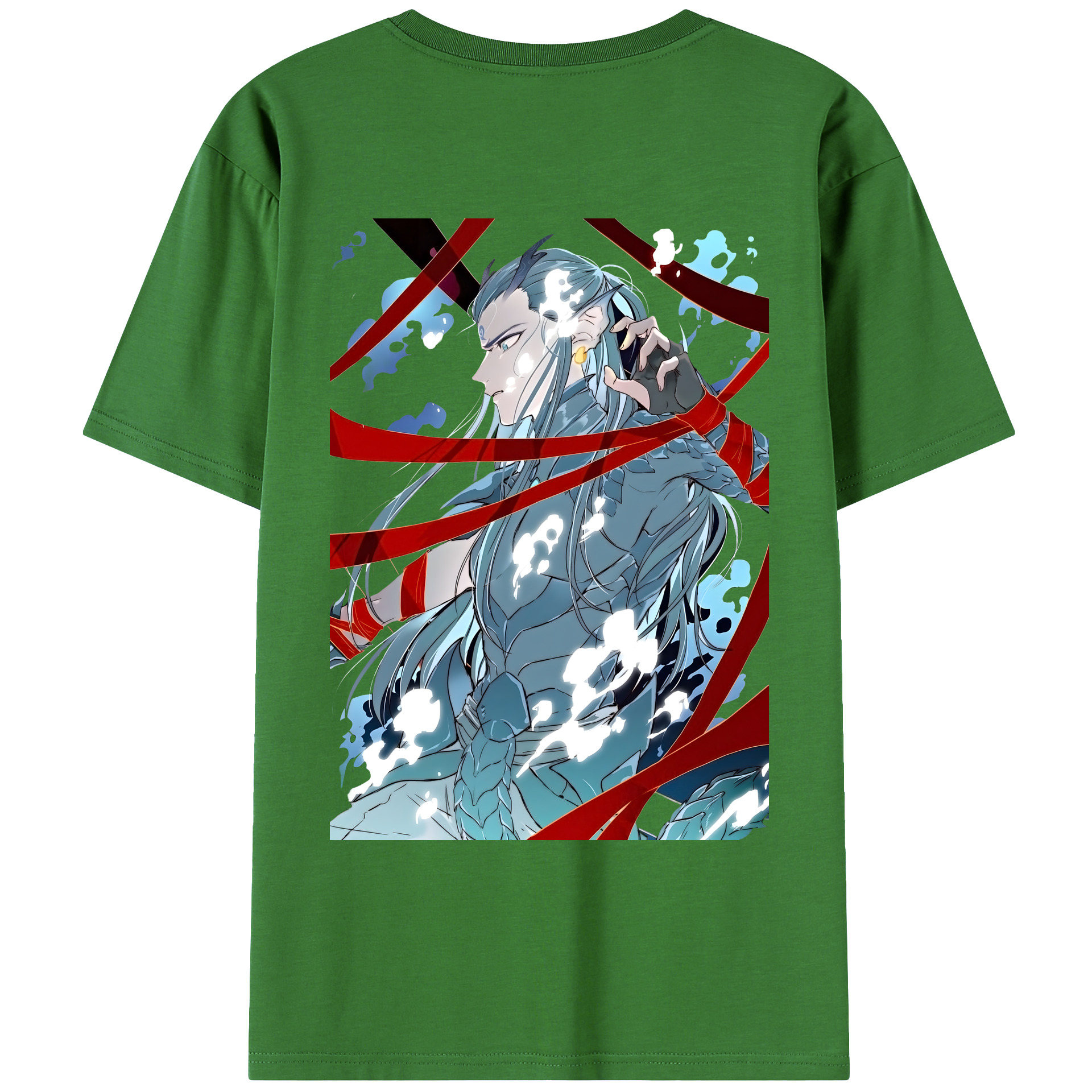 （画像用） Ne Zha 2 ナタ 魔童の大暴れ レディース半袖Tシャツ(バックプリント)
